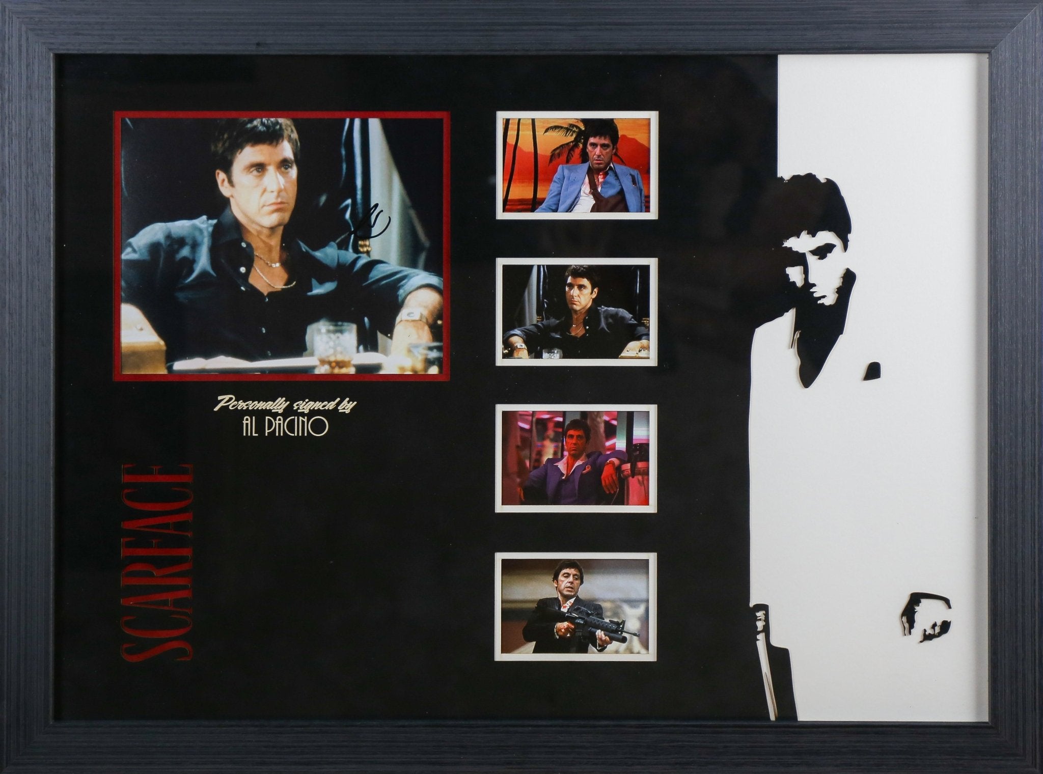 Al Pacino Signed Scarface 12x8 Photograph Framed Display - Memorabilia Framers Shop